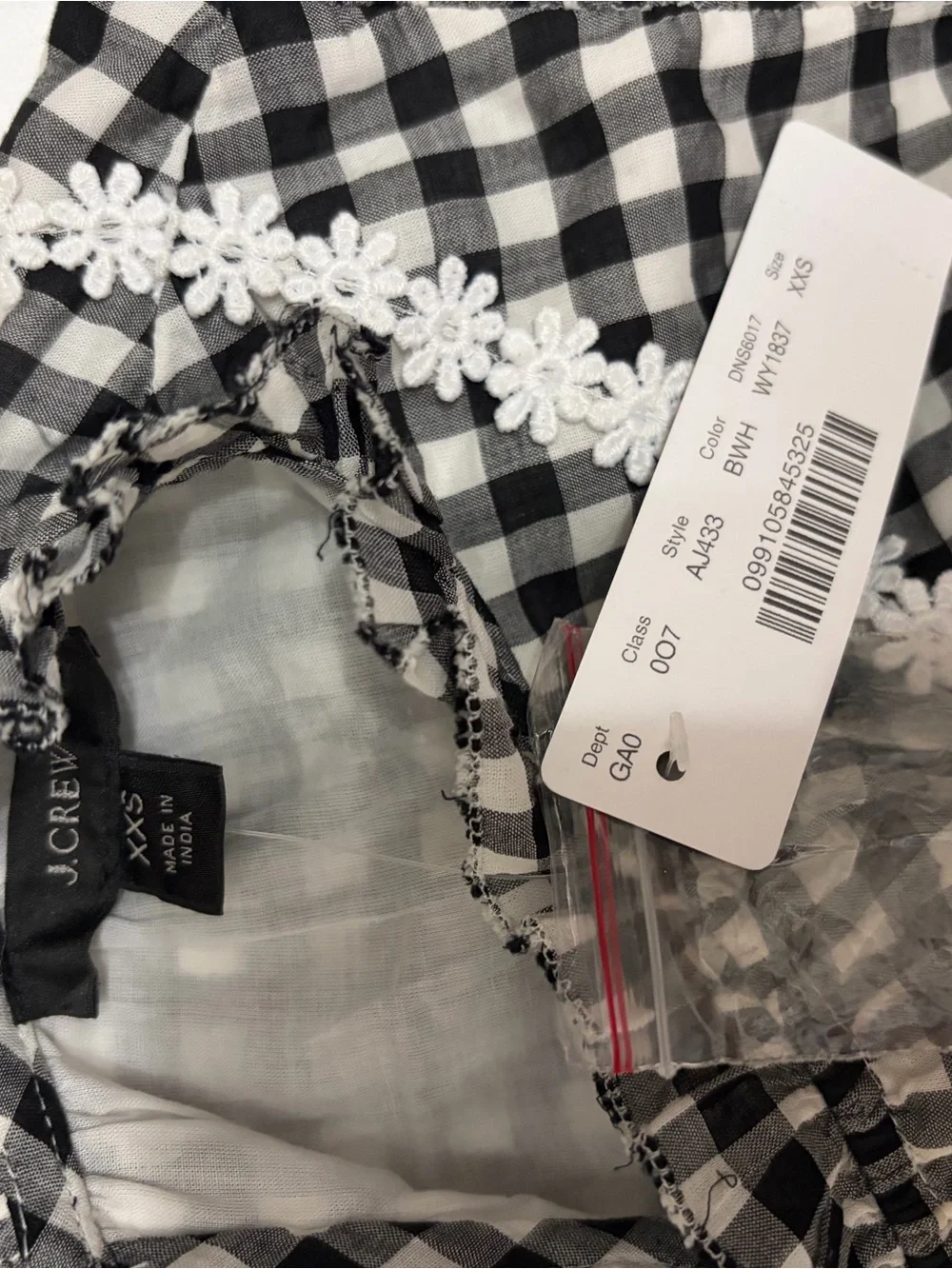 J. Crew classic gingham